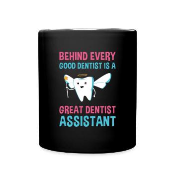 Hygienist Great Dental Assistant - Tasse einfarbig - Schwarz - Vorne