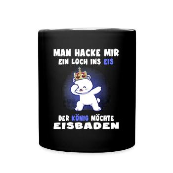 eisbaden kryotherapie eisbader könig kneipp - Tasse einfarbig - Schwarz - Vorne