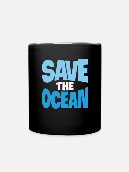 Citations sur la vie aquatique de l’océan - Mug uni - noir
