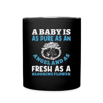 Baby Party Geschenkidee für Eltern - Tasse einfarbig - Schwarz - Vorne