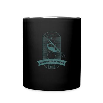 Whitewater Kayaking Club - Full Colour Mug - black - Front