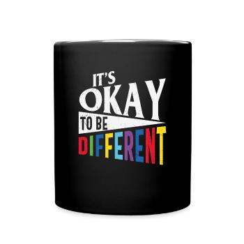 C’est normal d’être des citations de motivation différentes - Mug uni - noir - Devant