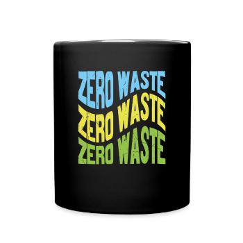 Zero Waste Motivationsangebote - Tasse einfarbig - Schwarz - Vorne