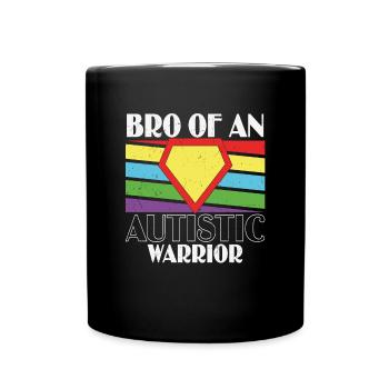 Bro Of An Autistic Warrior Autism Citations - Mug uni - noir - Devant