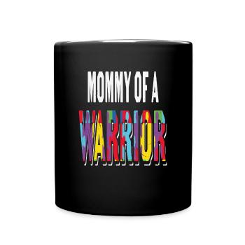 Maman d’un guerrier Autisme Citations - Mug uni - noir - Devant