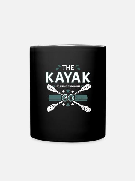 Kayak appelle et je dois aller kayak en eau vive - Mug uni - noir