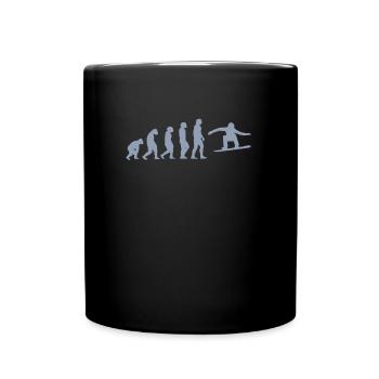 Snowboarder Geschenkideen - Tasse einfarbig - Schwarz - Vorne