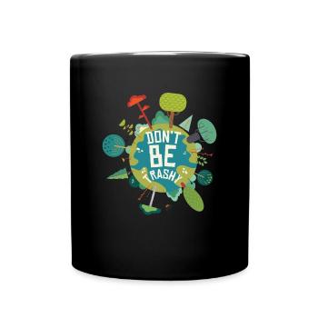 Je vous juge silencieusement pour ne pas avoir recyclé - Mug uni - noir - Devant