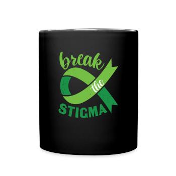 Mental Health Matters Mental Health Awareness - Full Colour Mug - black - Front