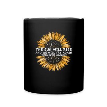 I Have Time Listen Your Life Matters Mental - Full Colour Mug - black - Front