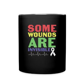 Tous les handicaps ne sont pas visibles Santé mentale - Mug uni - noir - Devant