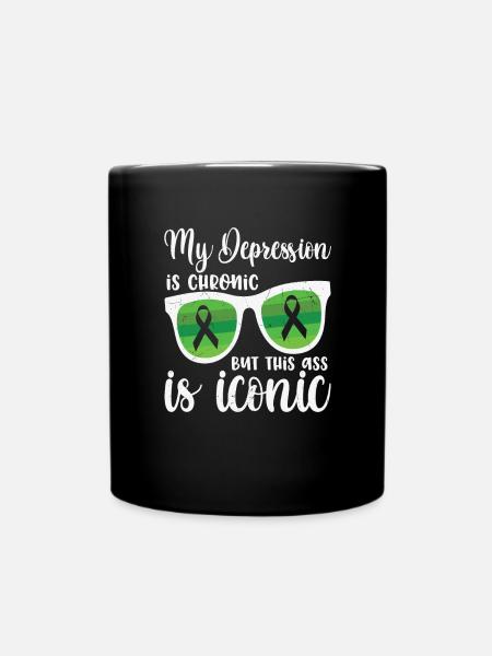 Eff My Anxiety Anxiety Quotes - Full Colour Mug - black