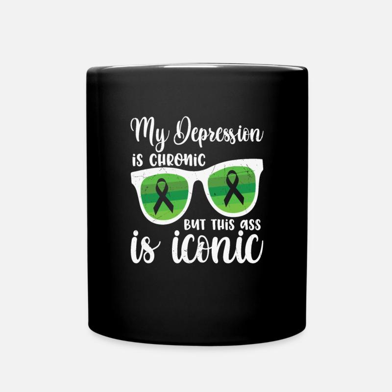 Eff My Anxiety Anxiety Quotes - Full Colour Mug - black