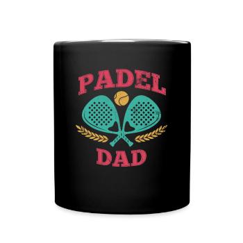 Padel Papa Padel Raquette Ball Design Pour Padel - Mug uni - noir - Devant
