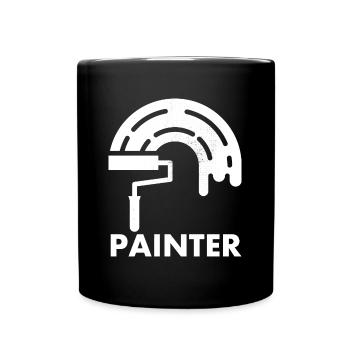 Maler-dekorateur-design Pour les peintres-artistes - Mug uni - noir - Devant
