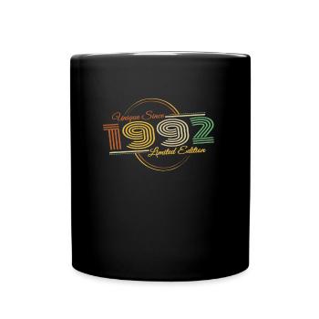 Unique depuis 1992 Rétro Dictons 30e anniversaire - Mug uni - noir - Devant