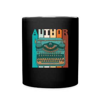 Author Retro - Full Colour Mug - black - Front