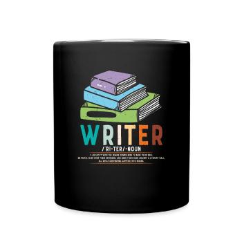 Citations d’écrivains - Mug uni - noir - Devant