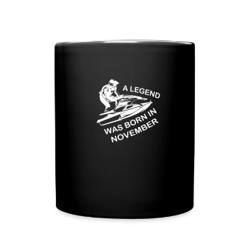 Mois de naissance Jet Ski Légende Novembre Dictons - Mug uni - noir - Devant