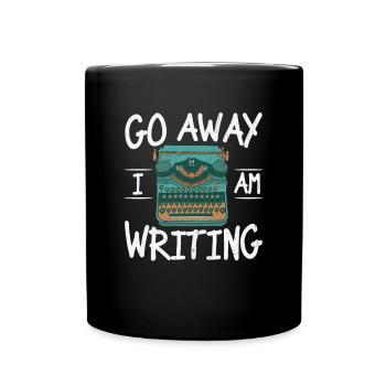 Allez-y, j’écris des citations - Mug uni - noir - Devant