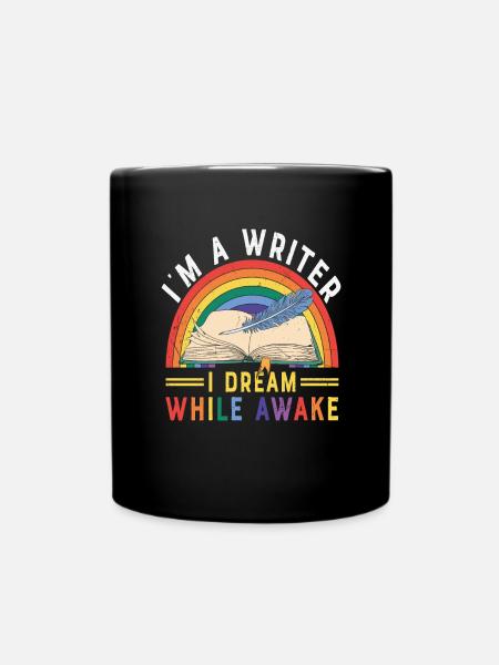 Je suis un écrivain que je rêve tout en étant éveillé Citations d’écrivain - Mug uni - noir