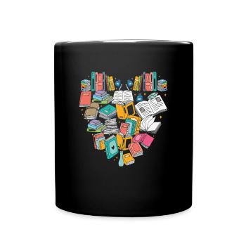Books Lover Writer Quotes - Full Colour Mug - black - Front
