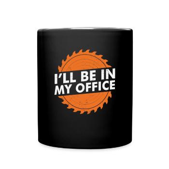 Je serai dans mon bureau Devis de soudage - Mug uni - noir - Devant