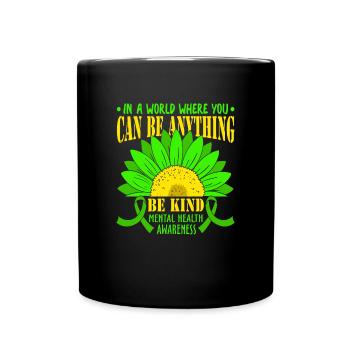 Dans un monde où vous pouvez être gentil - Mug uni - noir - Devant