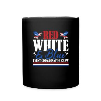 Veteran US Flag Red White & Blue Event Coordinator - Tasse einfarbig - Schwarz - Vorne