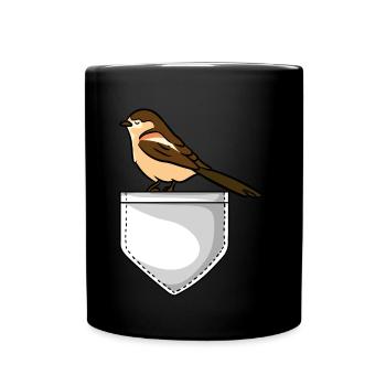 Vogelbeobachtung Vogelfreund Singvogel Ornithologe - Tasse einfarbig - Schwarz - Vorne