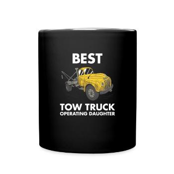 Best Tow Truck Operating Daughter Tow Truck - Tasse einfarbig - Schwarz - Vorne