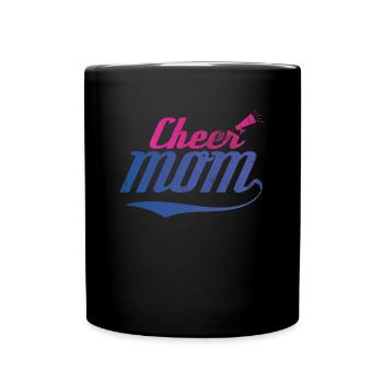 Cheer Mom Design For Cheerleaders Cheer - Full Colour Mug - black - Front