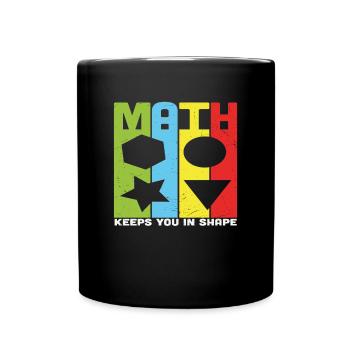 Les mathématiques vous gardent en forme Citations mathématiques - Mug uni - noir - Devant