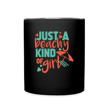 Juste un genre de plage Beachy Genre de fille Citations de plage - Mug uni - noir - Devant