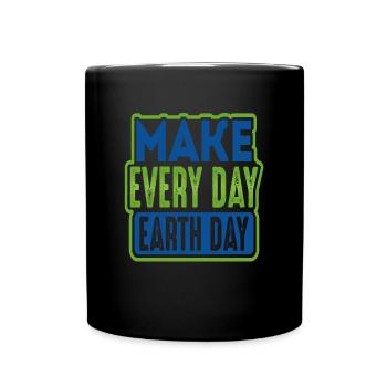 Faites du Jour de la Terre tous les jours - Mug uni - noir - Devant