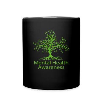 Mental Health Awareness - Full Colour Mug - black - Front