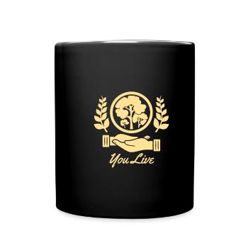 Vos arbres végétaux vivants - Mug uni - noir - Devant