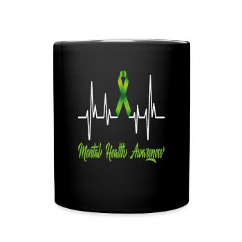 Mental Health Awareness - Full Colour Mug - black - Front