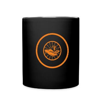 Wasser sparen Wassersparende - Tasse einfarbig - Schwarz - Vorne