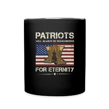 On se souviendra toujours des patriotes vétérans de l’armée - Mug uni - noir - Devant