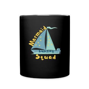 Mermaid Hunting Squad - Full Colour Mug - black - Front