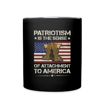 Le sentiment d’attachement au vétéran de l’armée américaine - Mug uni - noir - Devant
