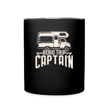 Road Trip Captain Road Trip Quotes - Full Colour Mug - black - Front