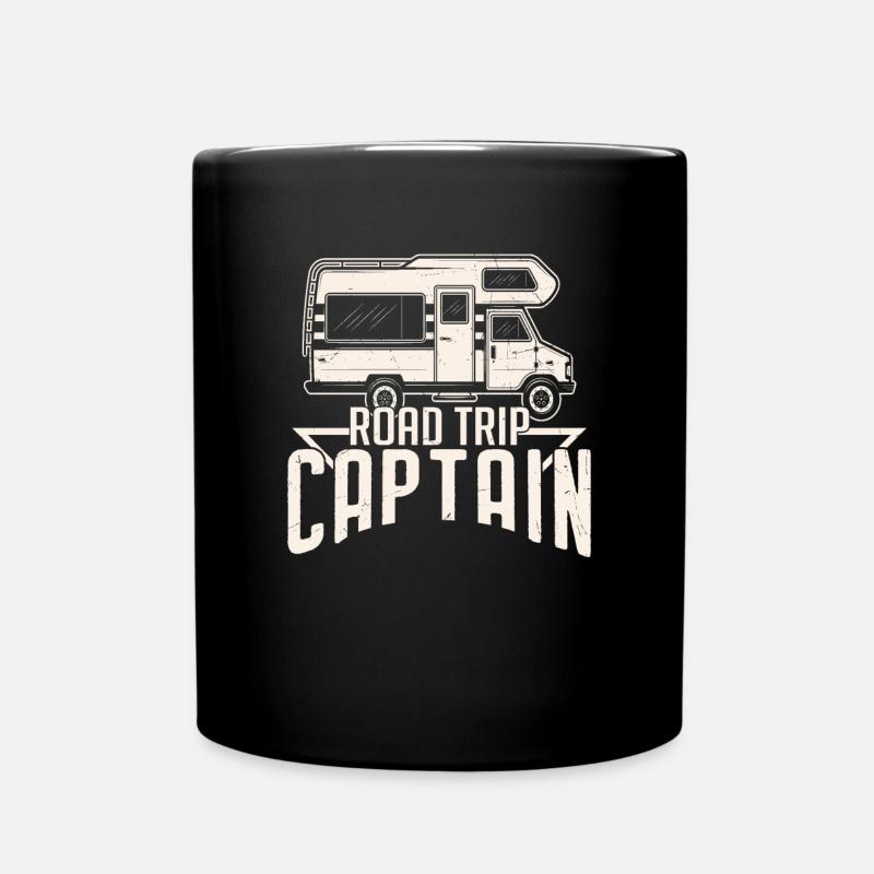 Road Trip Captain Road Trip Quotes - Full Colour Mug - black