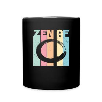 Zen Af Retro - Tasse einfarbig - Schwarz - Vorne