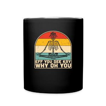 Meditation Yoga Quotes - Full Colour Mug - black - Front