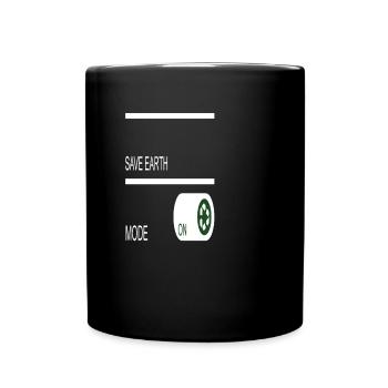 Save Earth Mode Earth Protection Support Sensibilisation - Mug uni - noir - Devant