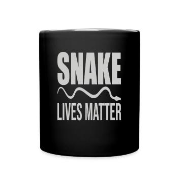 Snake Lives Matter Soutien à la protection des serpents - Mug uni - noir - Devant