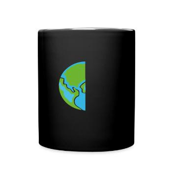 Es gibt keine Planet B Earth Protection Unterstützung - Tasse einfarbig - Schwarz - Vorne