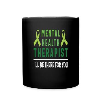 Psychiater Ich werde für Sie da sein - Tasse einfarbig - Schwarz - Vorne